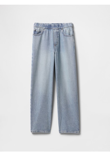 Erkek Çocuk Mavi Ultrasoft Pull-On Baggy Jean Pantolon