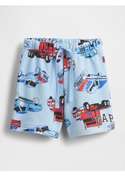 Erkek Bebek Mavi Gap Logo Relaxed Pull-On Şort