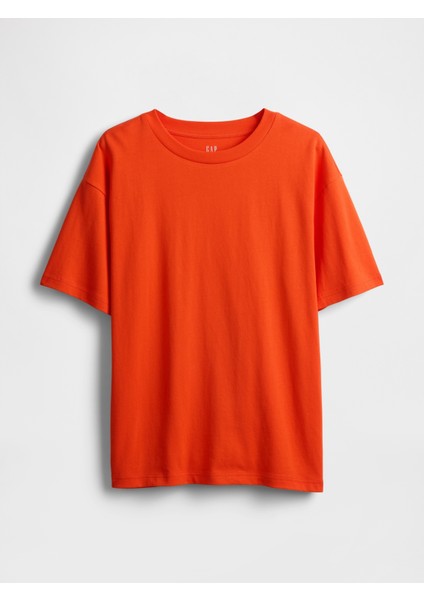 Erkek Turuncu Gap Dünya Logosu T-Shirt fiyatları
