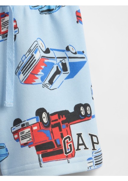 Erkek Bebek Mavi Gap Logo Relaxed Pull-On Şort