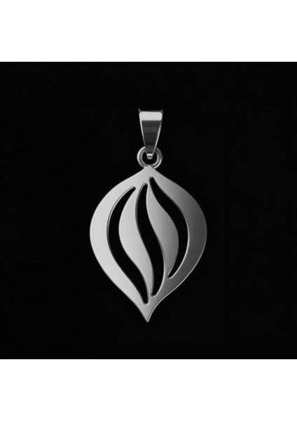 925 Ayar gümüş kolye taç yaprağı SM4848