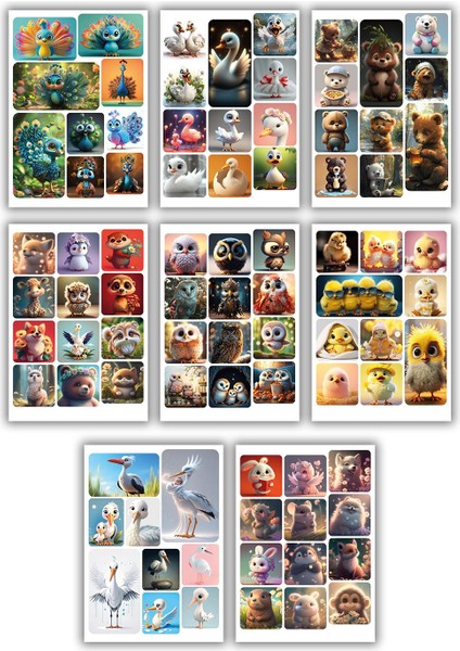 Gül Kokulu Islak Havlu 50X28 (1400 Yaprak) ve Sticker Seti 32 Sayfa indirimleri