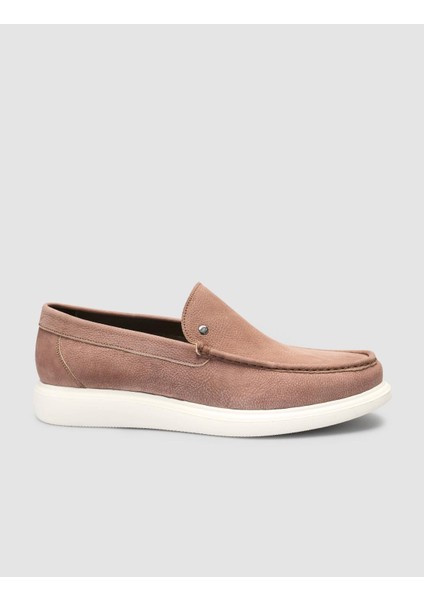 Taba Nubuk Erkek Loafer Ayakkabı