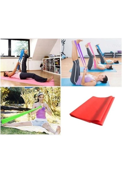 Pilates Bandı Plates Egzersiz Direnç Lastiği Yoga Jimnastik Egzersiz Spor Bandı fırsatları