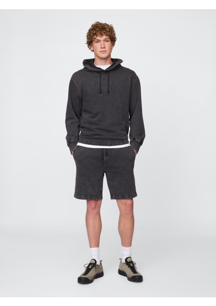 Erkek Koyu Gri Heavyweight Sweat Şort