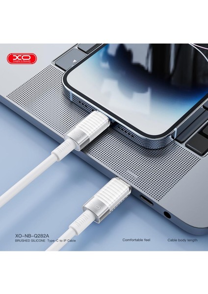30W Hızlı Şarj Kablosu Lightning | NB-Q282A | Yumuşak Slikon Tasarım | Hızlı Veri Aktarımı | 1 Metre