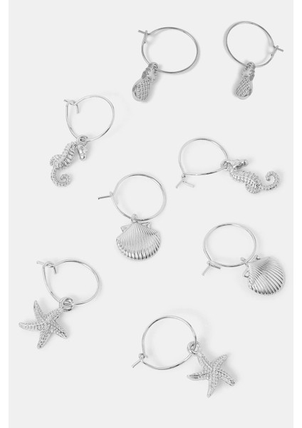 Okyanus Figürleri 8 Parça Saç Küpesi Seti fiyatları