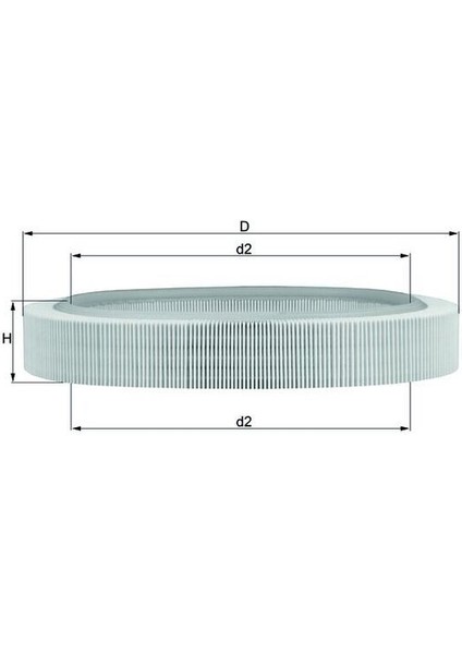 Hava Fıltresı Mercedes M102 W201 W123 C124 A0020945804