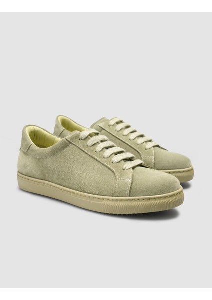 Süet Yeşil Kadın Sneaker