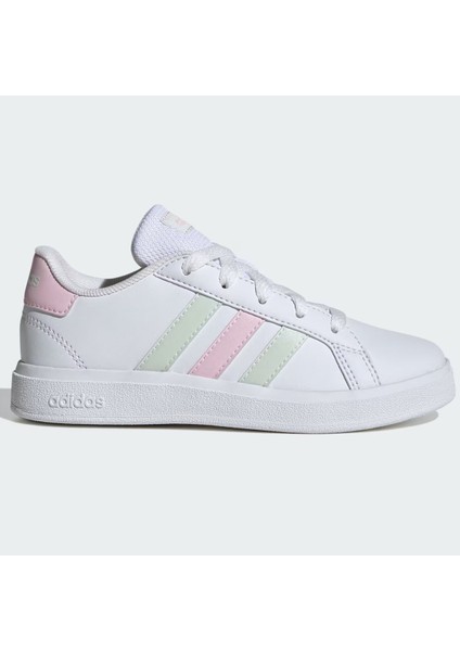 Grand Court Lifestyle Tennis Lace-Up Shoes Leather Sneaker Unisex Hakiki Deri Günlük Spor Ayakkabı Beyaz