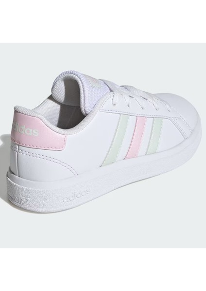 Grand Court Lifestyle Tennis Lace-Up Shoes Leather Sneaker Unisex Hakiki Deri Günlük Spor Ayakkabı Beyaz fırsatları