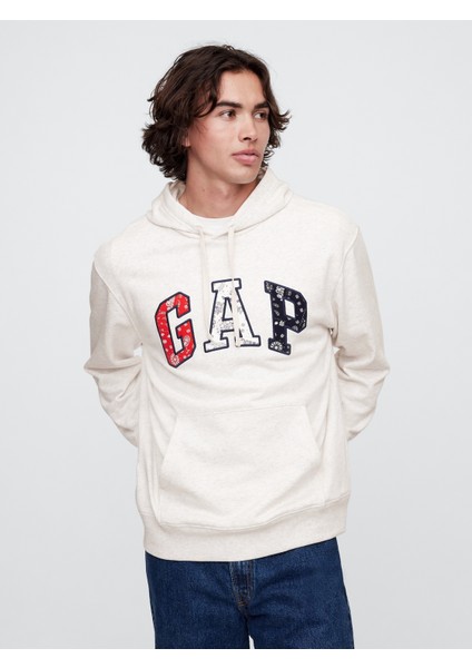 Erkek Bej Gap Logo Sweatshirt