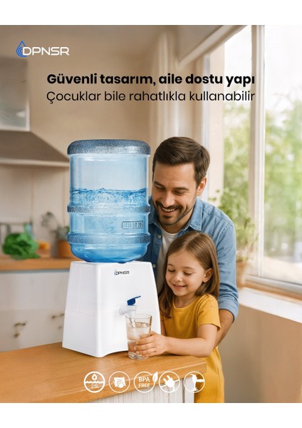 Su ve Içecek Sebili Şarjlı ve Manuel Damacana Su Pompaları Için ÇÖZÜM,19L Uyumlu