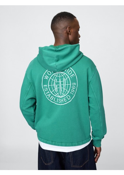 Erkek Yeşil Gap Logo Sweatshirt