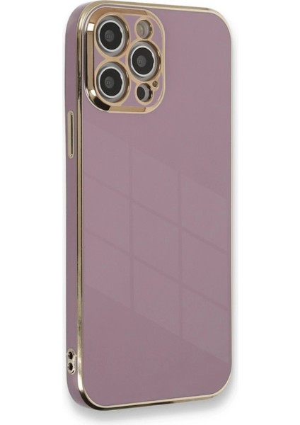 Iphone 12 Pro Kılıf Volet Silikon - Mor Bstmy