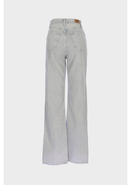 Diana Gri Yüksek Bel Patı Fermuarlı Dad Straight Jean Pantolon C 4517-068 fiyatları