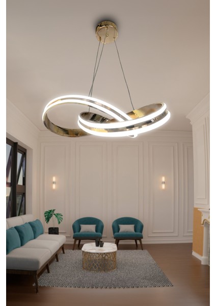 Kardelen Çift Yönlü Sıra Modern Sarkıt Avize, Salon Avizesi
