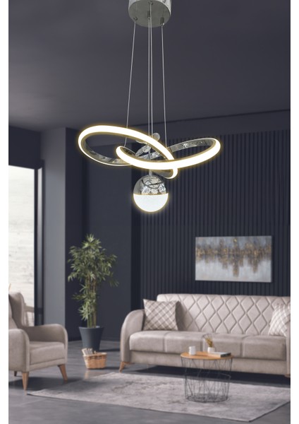 Kardelen Toplu Modern Sarkıt LED Avize