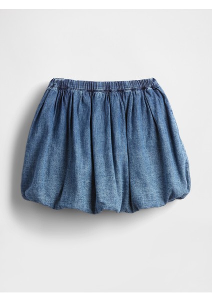 Kız Bebek Mavi Denim Bubble Etek modelleri