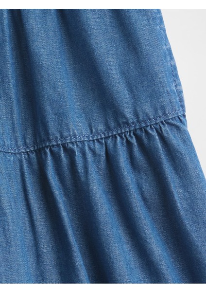 Kız Bebek Mavi Pull-On Culotte Şort fiyatları