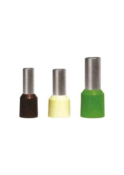 Izoleli Tek Giriş Yüksük 16,0 mm Bej 25 Adet Paket