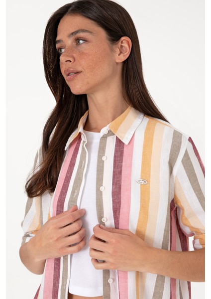 Kadın Kavun Gömlek Desenli 50305877-VR202 fiyatları