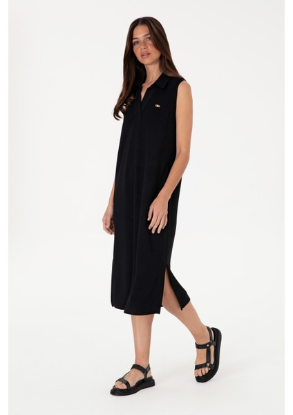 Kadın Siyah Elbise (Örme) 50300674-VR046 modelleri