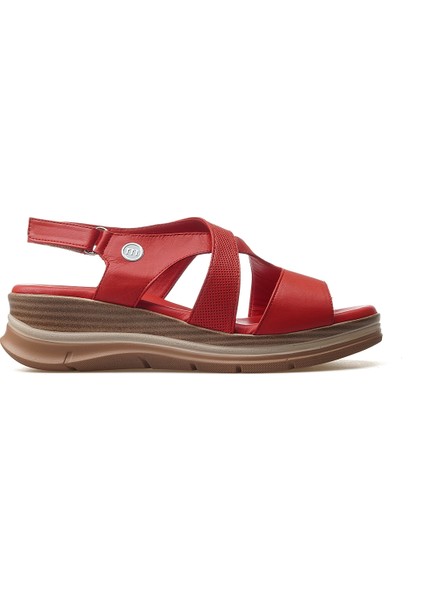 Kadın Hakiki Deri Topuklu Günlük Sandalet 25Y D25YS-2790 Z