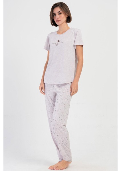 Kadın Kısa Kol Bej Pijama Takımı C8T2N2O304