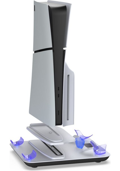 TP5-3550 Ps5 / Ps5 Slim / Ps Vr2 Uyumlu Rgb Işıklı Multifonksiyonel Şarj Standı | Soğutucu Fan + Dualsense Şarj + Vr2 Standı