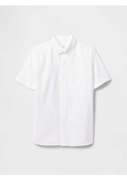 Erkek Çocuk Beyaz Uniform Oxford Gömlek