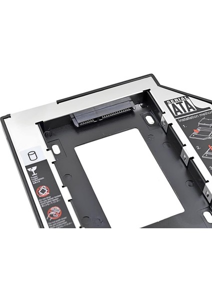 9mm HDD Caddy Kızak – Laptop DVD Yuvası Için Ssd/hdd Dönüştürücü Harddisk Kutusu
