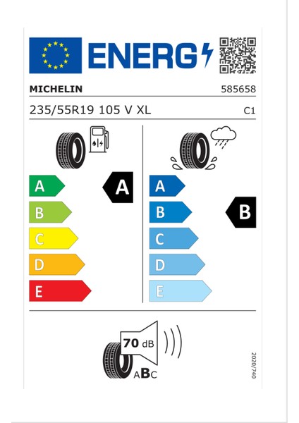 235/55 R19 105V Xl E.primacy St Oto Yaz Lastiği (Üretim Yılı: 2025)