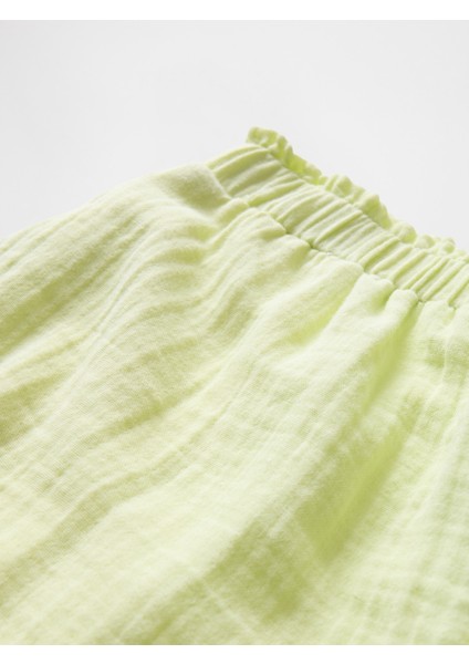 Kız Çocuk Sarı Crinkle Gauze Şort fiyatları