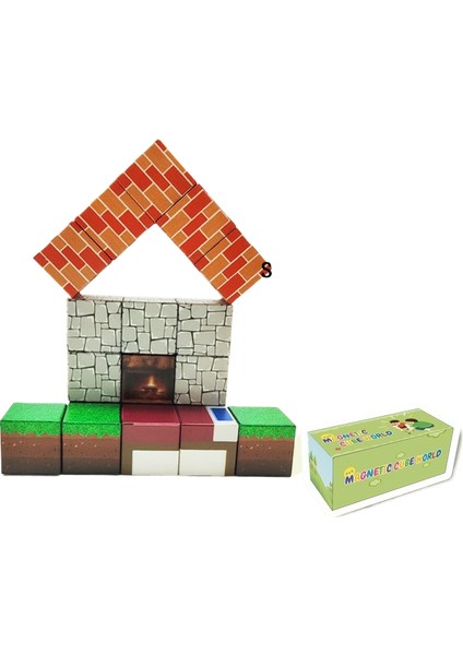 Benim Dünyam Manyetik Küp Yapı Taşı Oyuncakları (Yurt Dışından)