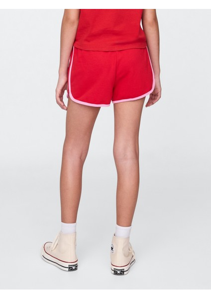 Kız Çocuk Kırmızı Gap Logo Dolphin Şort modelleri