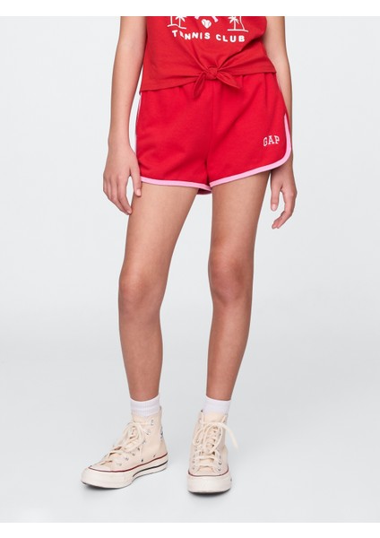 Kız Çocuk Kırmızı Gap Logo Dolphin Şort fırsatları
