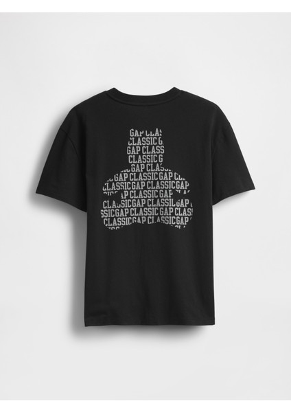 Erkek Çocuk Siyah Cepli Grafik T-Shirt