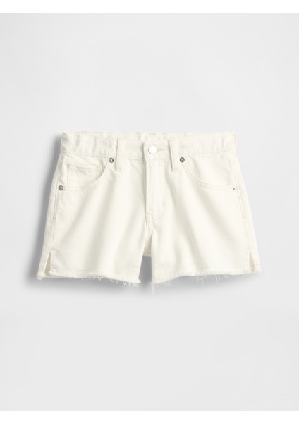 Kız Çocuk Beyaz Low Rise Stride Ultrasoft Denim Şort indirimleri