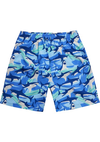 Genç Erkek Çocuk Deniz Havuz Şortu 5318 MAVI01