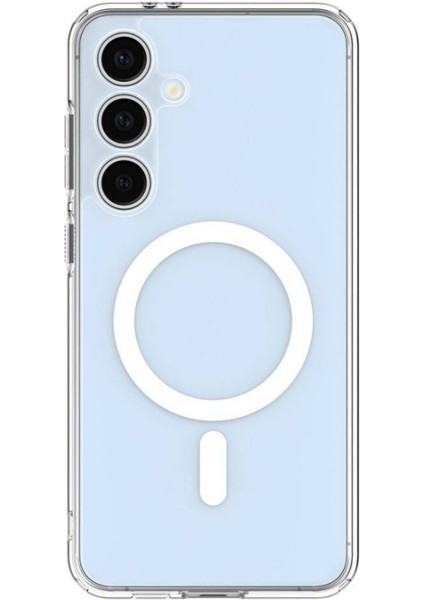 Samsung Galaxy S25 Uyumlu Kılıf Sert Mika Magsafe Kablosuz Şarj Özellikli Sararma Yapmaz