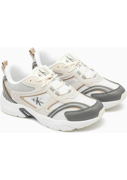Retro Tennis Logo Detaylı Sneakers