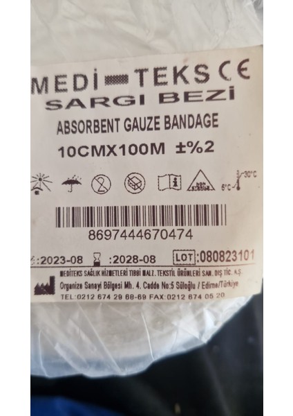 10CM*100MT Sargı Bezi