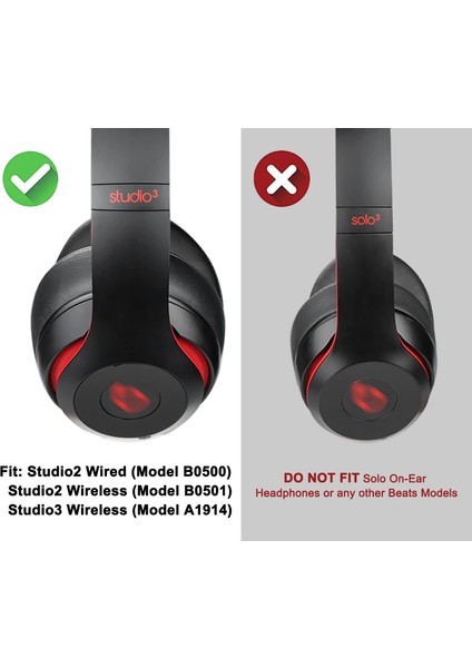 Beats Studio 2.0 ve 3.0 Uyumlu Kulaklık Pedi Studio Apl Kulaklık Süngeri Kulaklık Yastığı Köpük Yalıtım Minder Ped Yastık modelleri