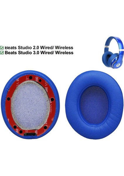 Beats Studio 2.0 ve 3.0 Uyumlu Kulaklık Pedi Studio Apl Kulaklık Süngeri Kulaklık Yastığı Köpük Yalıtım Minder Ped Yastık fırsatları