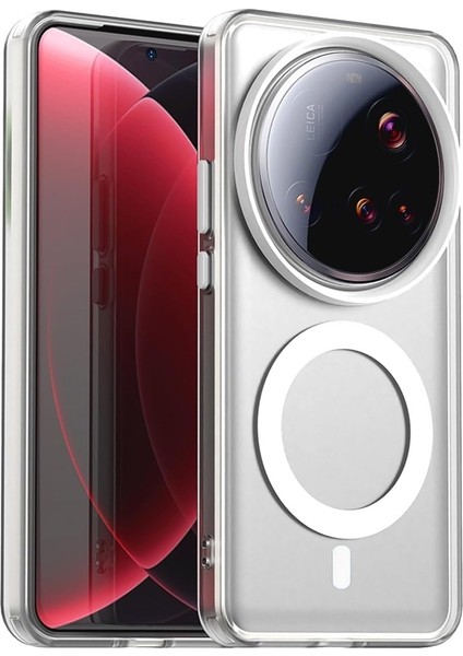 Xiaomi 15 Ultra Uyumlu Kılıf Sert Mika Magsafe Kablosuz Şarj Özellikli Sararma Yapmaz