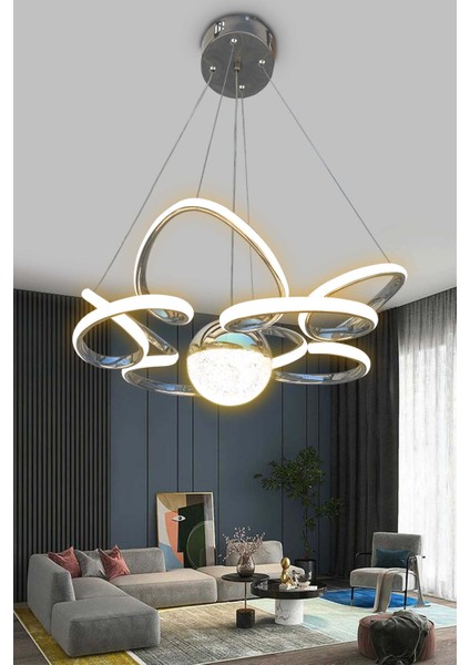 Kral Tacı Model Tek Toplu LED Avize