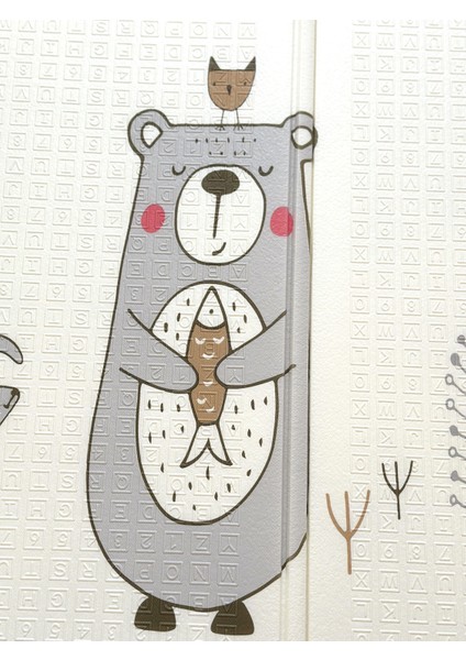Infant Hobby Forest Katlanabilir Çift Taraflı Oyun Matı Oyun Halısı 160 x 180 x 1 cm