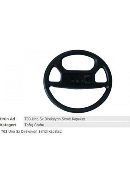 Direksiyon Simidi Uno Sx Ym Kapaksiz 00023 Gnzrz