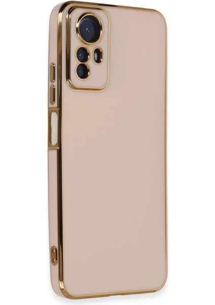 Xiaomi Redmi Note 12S Kılıf Volet Silikon - Pembe Bstmy